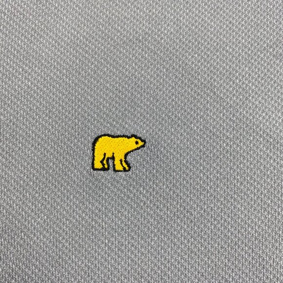 Jack Nicklaus Golf Shirt men Extra Large XL Gray Polo Bear Logo Embroidered - Picture 2 of 8